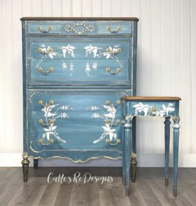 Create beautiful furniture with plaster stencils