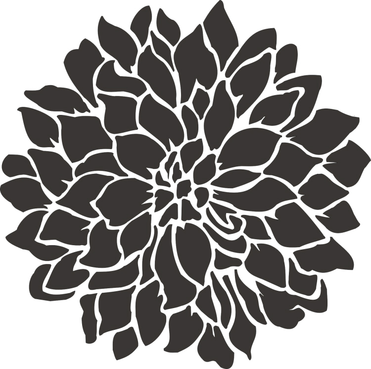 8 Best Large Flower Stencils Printable Printableecom Stencils 